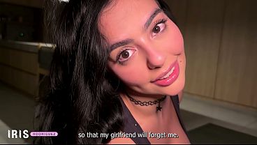 My friend breaks up with her boyfriend, and I make him cum in my pussy – Iris Rodriguez & Danner Mendez