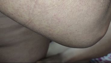 I’m fucking my pregnant wife in the ass while she’s wearing a black thong.