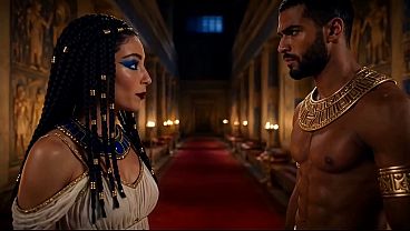 Geneukte Queen Cleopatra (AI-gegenereerd)