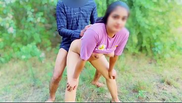 Desi village girl suman making love in forest and fuck her tight pussy in jungle viral